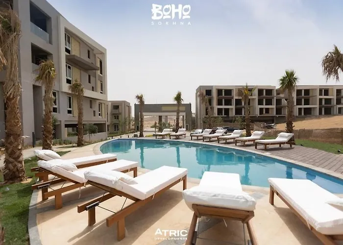 شاليه Boho-chic Beachfront Ain Sokhna, Garden